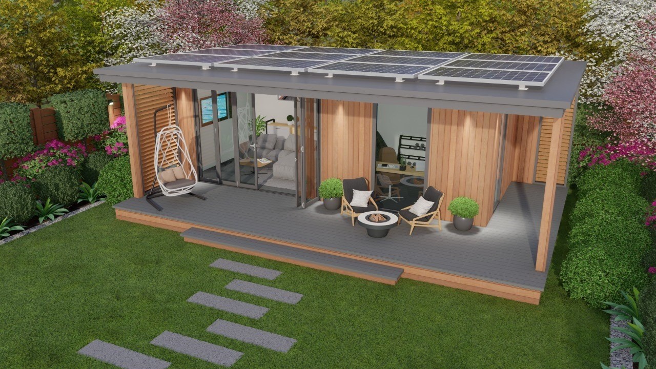 Solar panel roof